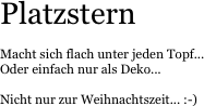 Platzstern